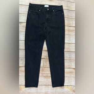 Mens Asos Design Black Denim Jeans Size 34